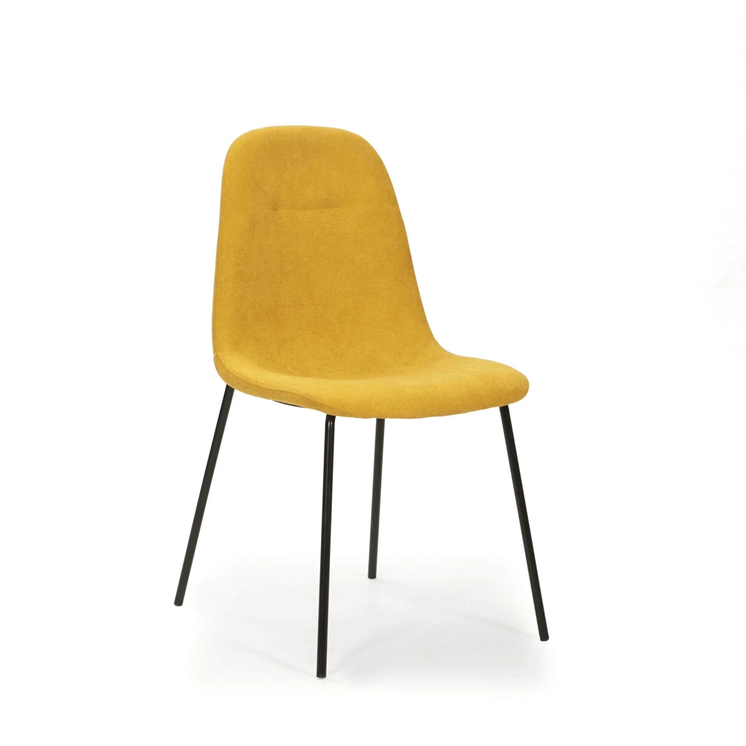 Pack Arthur – Table En Pierre Frittée Effet Marbre & 4 Chaises Renne Jaune thumbnail 4