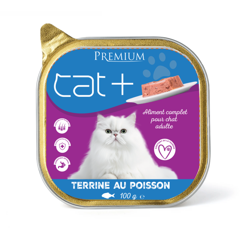 Premium Pate Chat Adulte Au Poisson 