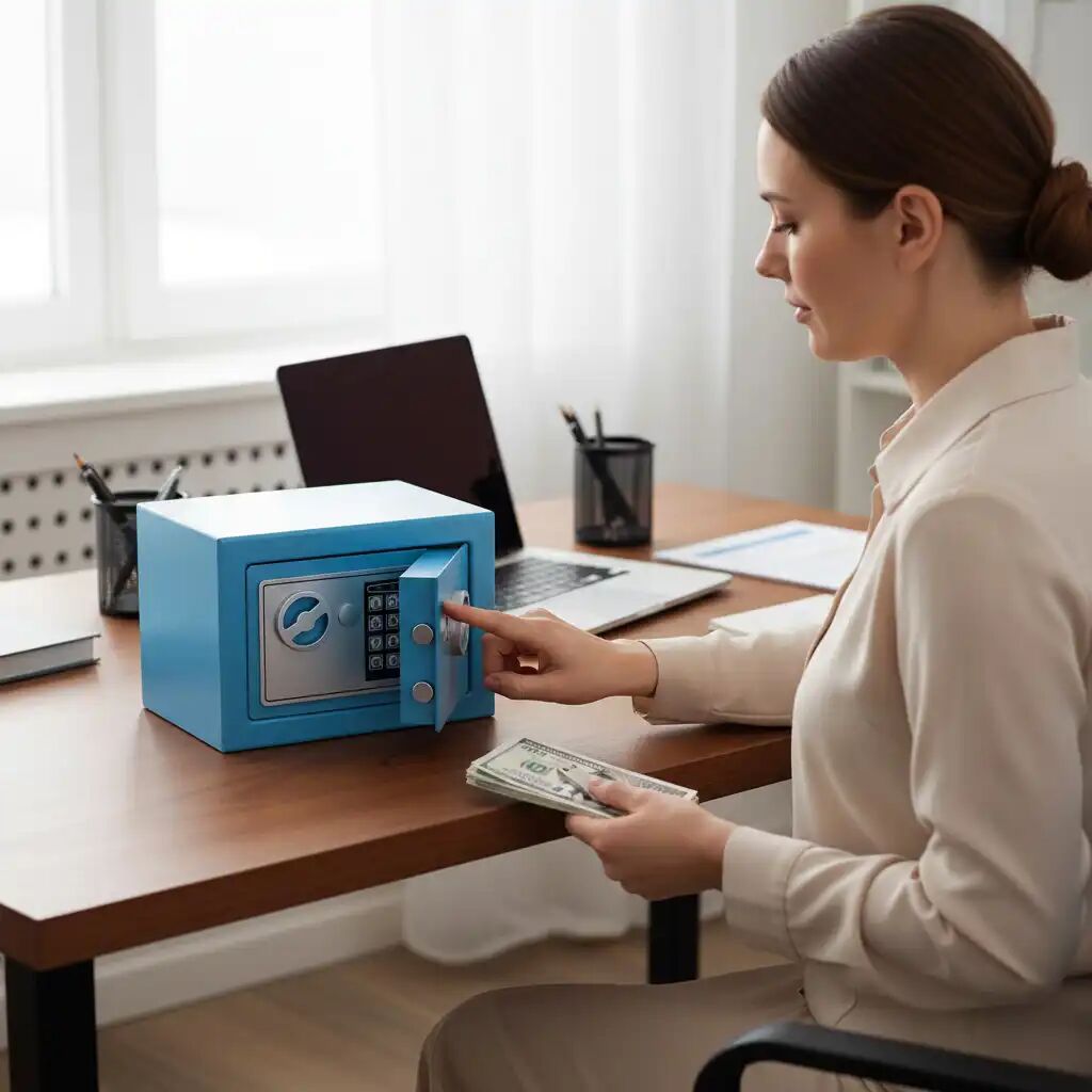 Coffre-fort Serrure Électronique Phoenix Ext 170 X 230 X 170mm Cap. 5l Bleu