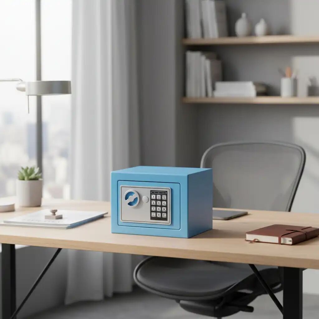 Coffre-fort Serrure Électronique Phoenix Ext 170 X 230 X 170mm Cap. 5l Bleu thumbnail 3