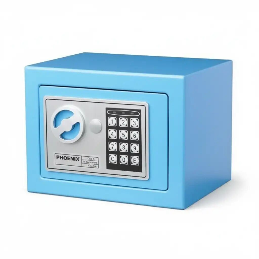 Coffre-fort Serrure Électronique Phoenix Ext 170 X 230 X 170mm Cap. 5l Bleu thumbnail 4