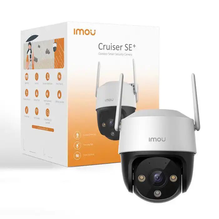Imou 360° Caméra Surveillance Wifi Extérieure, Ptz Caméra Ip Wifi 1080p, Vision Nocturne Couleur 30m