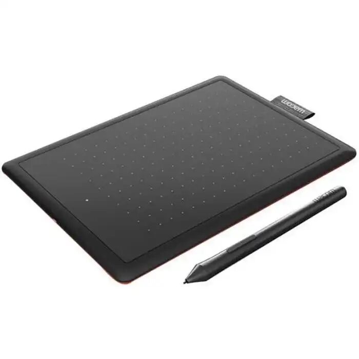 Tablette Graphique One By (small) – Stylet Sans Pile – 1024 Niveaux De Pression – Noir & Rouge – Compatible Windows, Mac