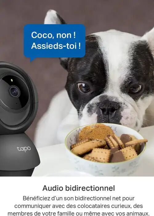 Caméra Surveillance Wifi Intérieure 2k(3mp) 360° - C211 - Vision Nocturne - Détection De Personne - Suivi De Mouvement thumbnail 3