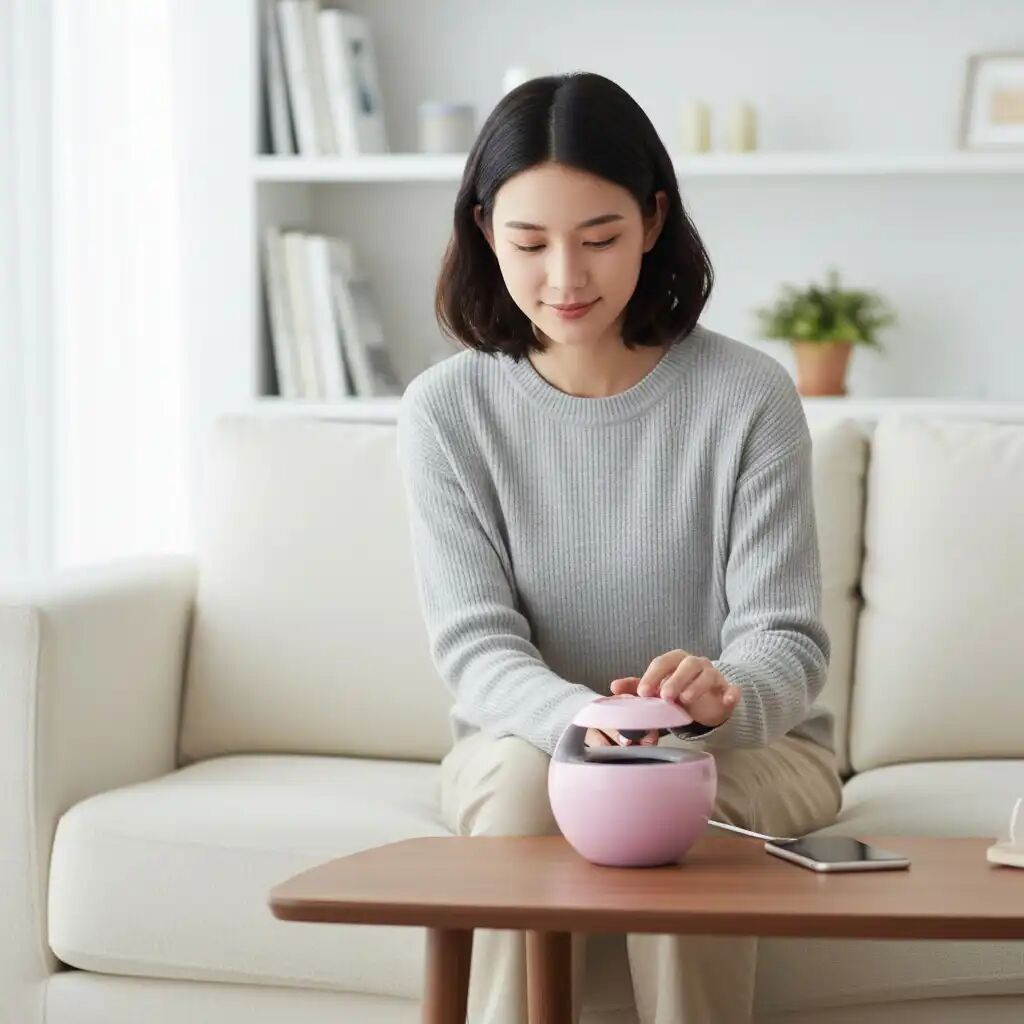 Sphere Haut-parleur Enceinte Bluetooth Bt Am08 Rose