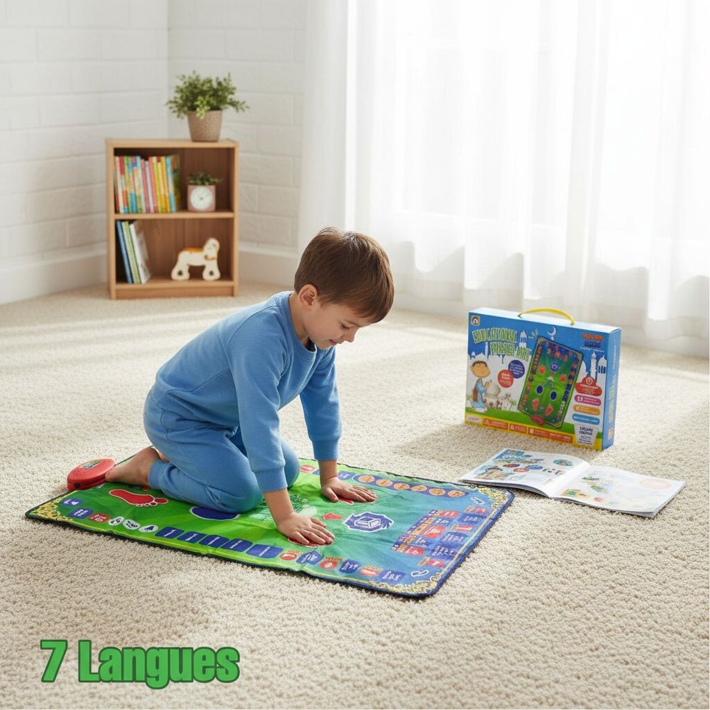 Tapis D'enseignement De La Prière - Électronique - Interactif - 36 Touches - Inclus Livre D'exercices thumbnail 4