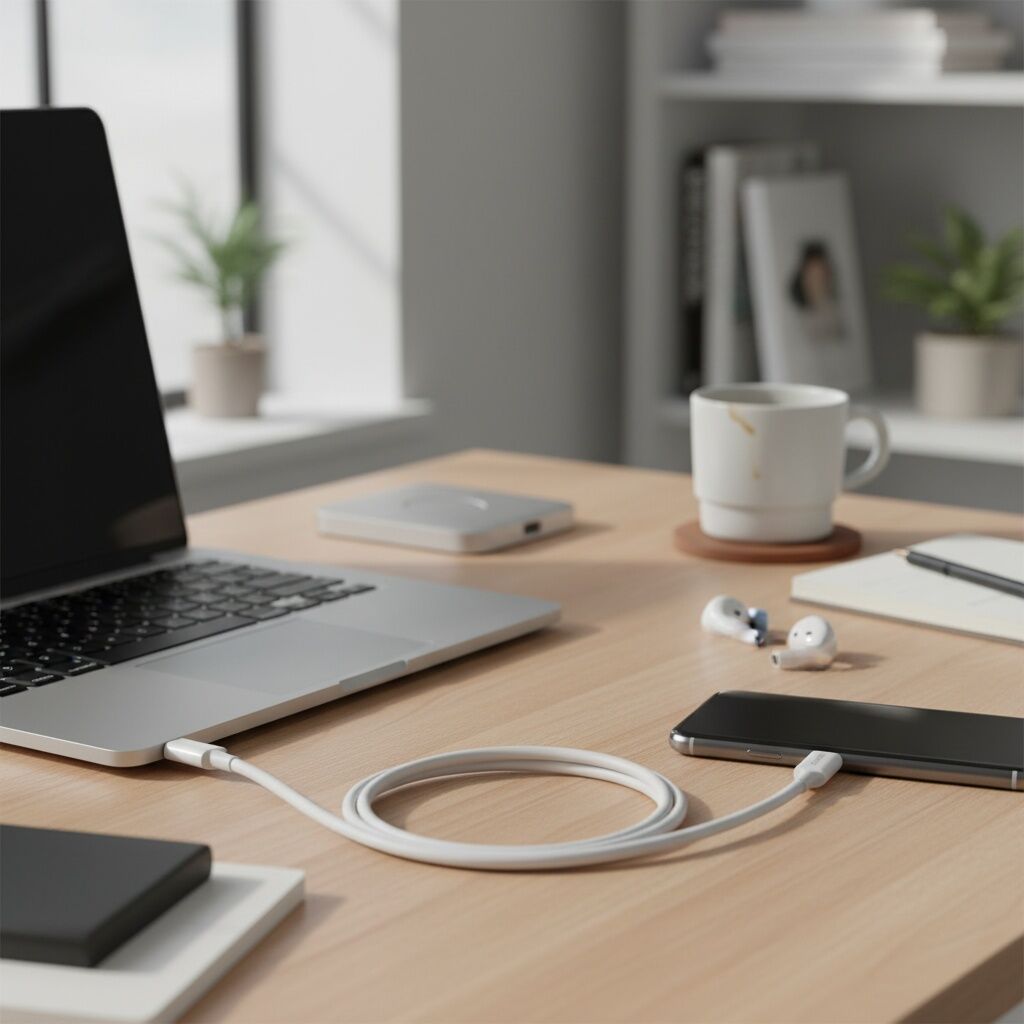 Câble Hikvision Usb-c Est Un Câble Type-c Vers Type-c - Blanc thumbnail 4