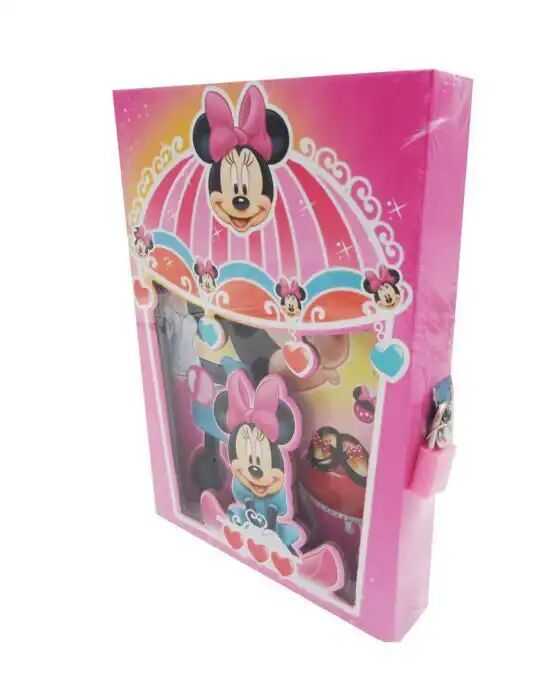 Journal Avec Clé Secrète Pour Enfants, Cadeau Pour Filles, Bijoux Disney Minnie Mouse
