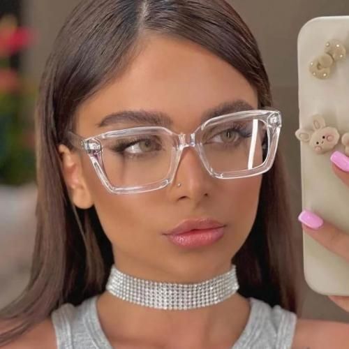 Lunettes Monture Cadre Transparentes Pour Femmes thumbnail 3