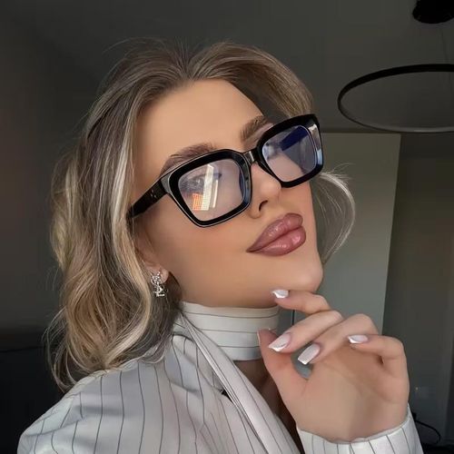 Lunettes Monture Cadre Noir Pour Femmes thumbnail 3