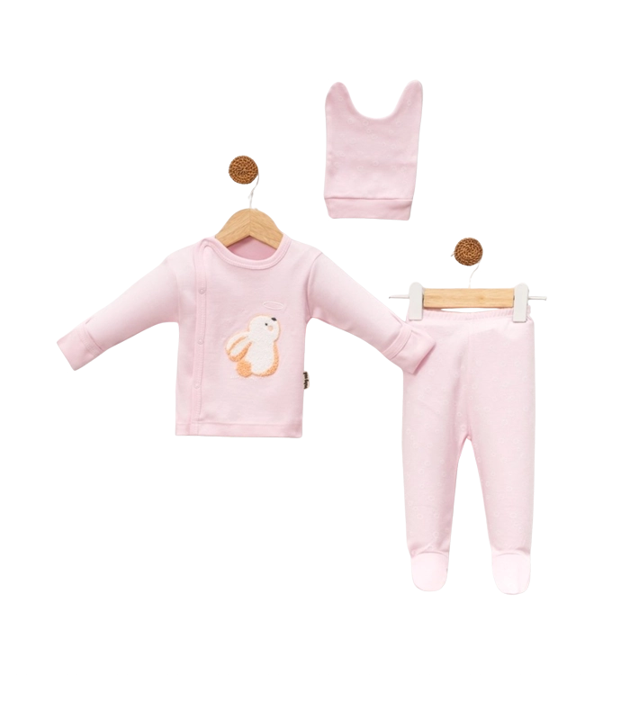 Ensemble 3 Pièces Fille Lapin Pensif (zibin)