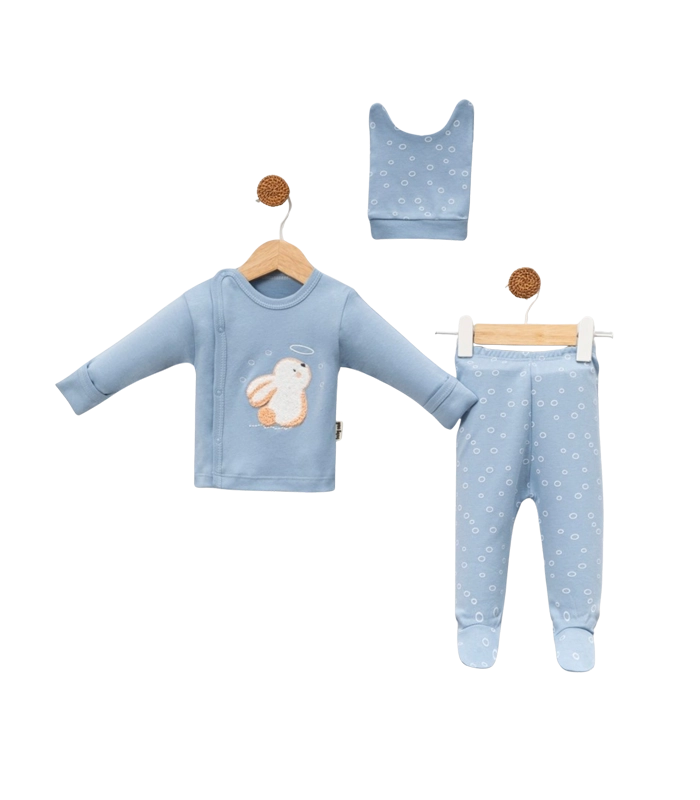 Ensemble 3 Pièces Fille Lapin Pensif (zibin)