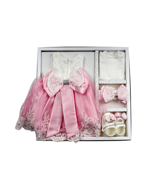 Ensemble De Cérémonie Luxe Pour Bébé Fille