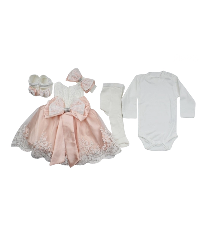 Ensemble De Cérémonie Luxe Pour Bébé Fille