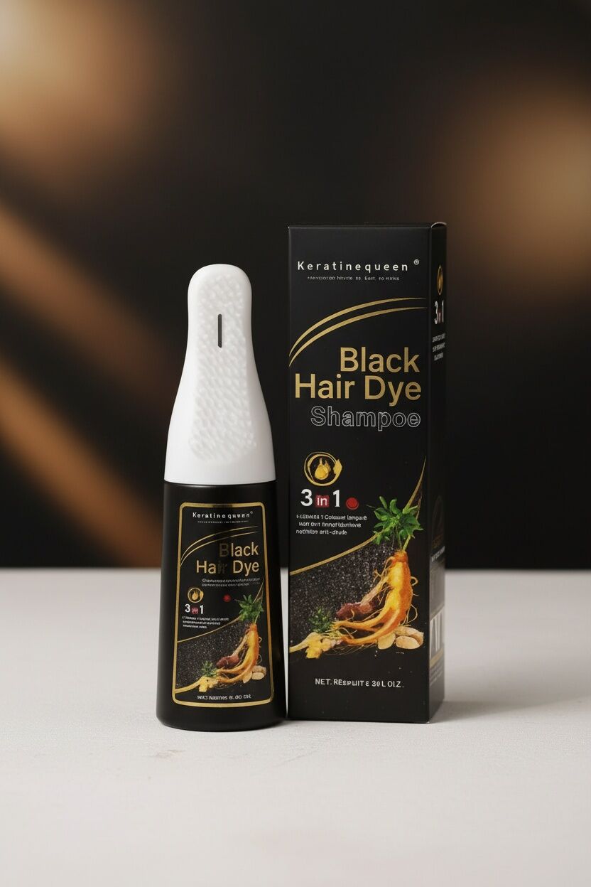 Shampooing Colorant Noir 3 En 1