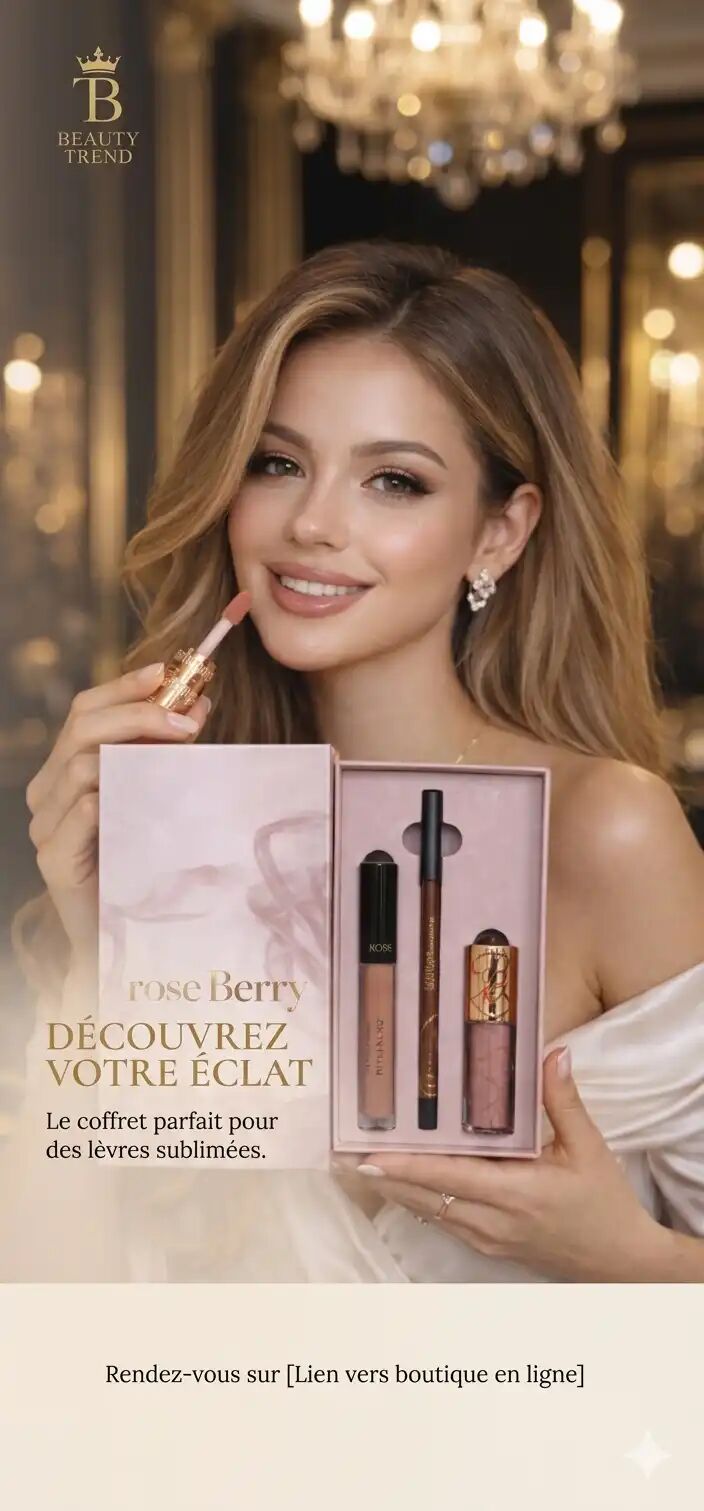 L’éclat Absolu : Coffret Trio Lèvres Rose Berry 