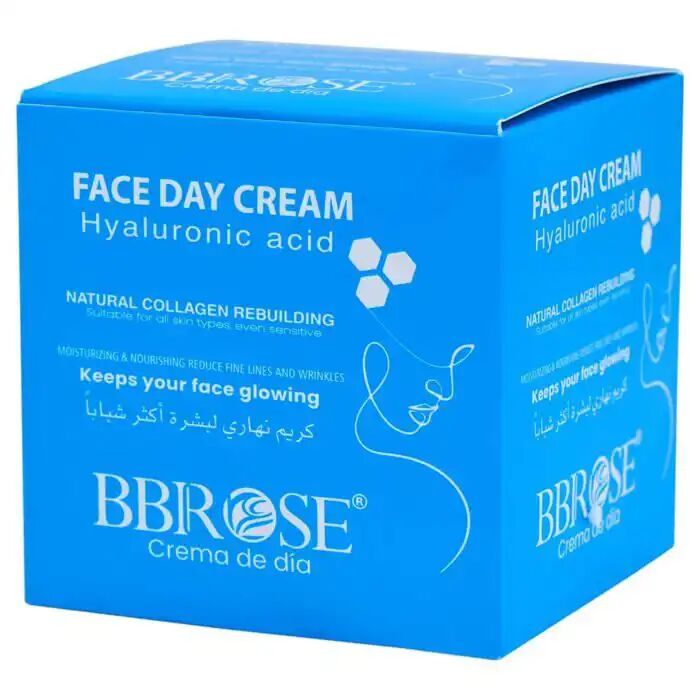Crème De Jour Visage Bbrose À Lacide Hyaluronique, Reconstituant Naturel Du Collagène, 50 Ml