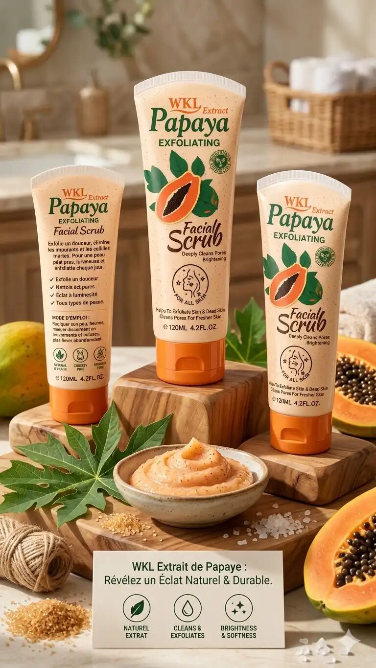 Gommage Facial Scrub Wkl À La Papaye  thumbnail 3