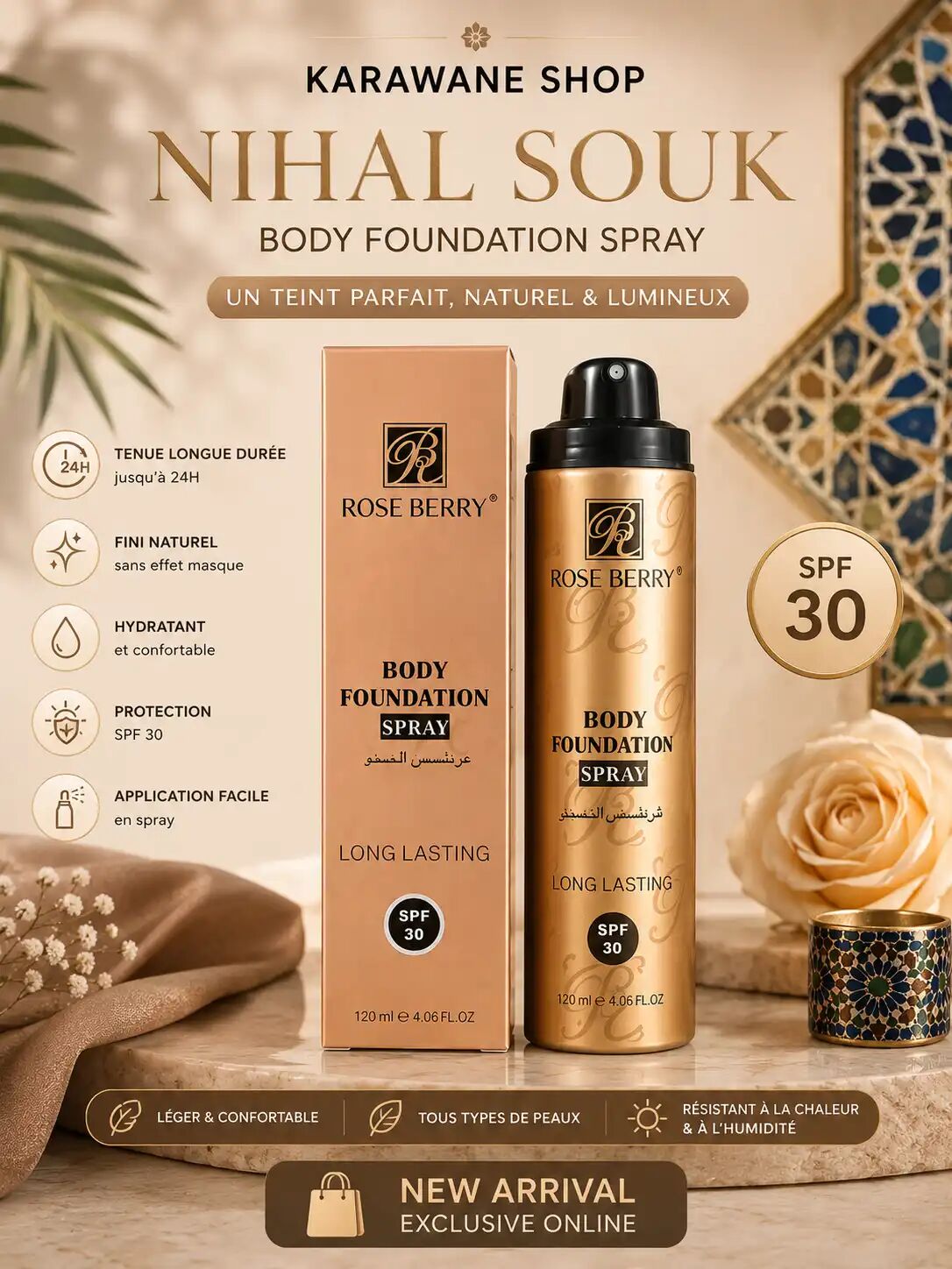 Body Foundation Spray Spf 30