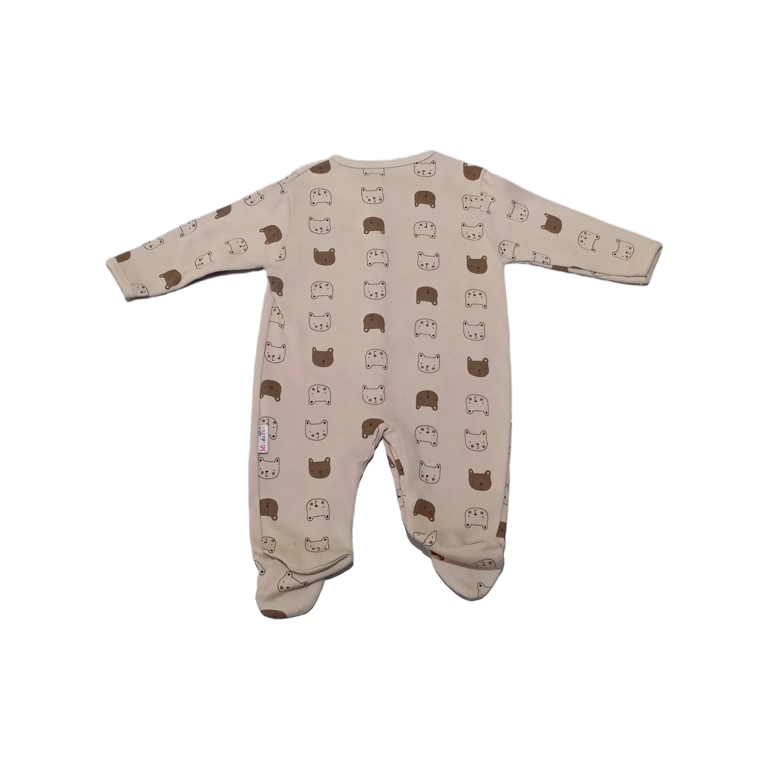 Ensemble De 3 Grenouillère Avec Tête Dours Boutonnée thumbnail 3