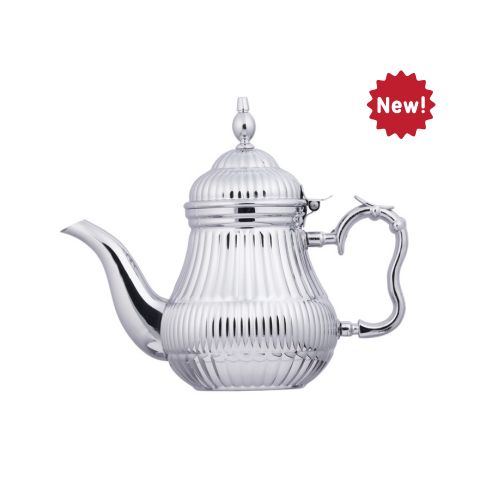 Théière Marocaine Traditionnelle en Inox (0,8L) 