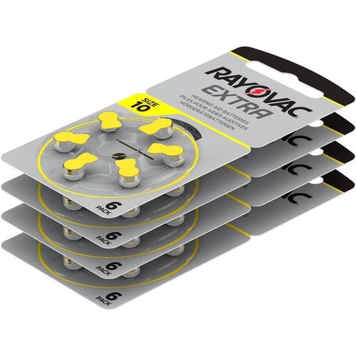 Rayovac 10 Lot De 60 Piles Auditives Sans Mercure
