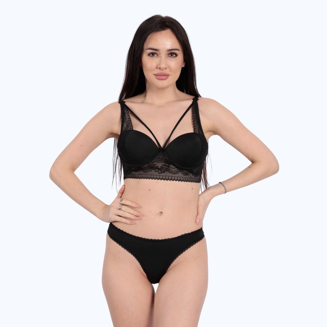 Ensemble Soutien-gorge Push-up En Dentelle