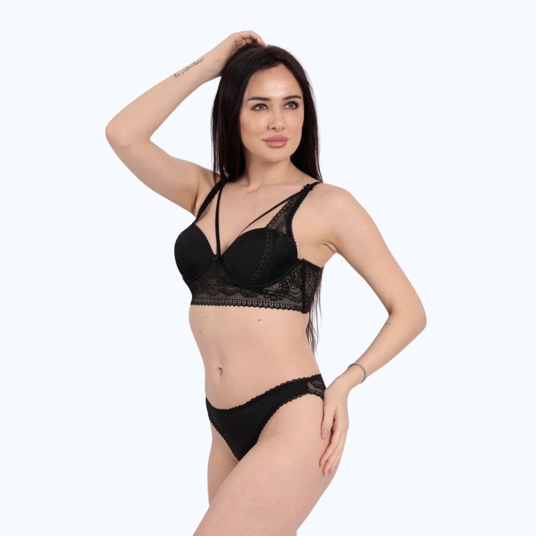 Ensemble Soutien-gorge Push-up En Dentelle