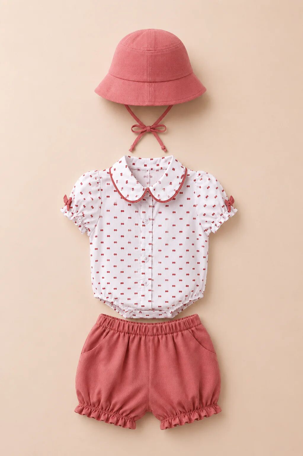 Ensemble Bébé Fille 3 Pièces – Élégance Estivale thumbnail 3