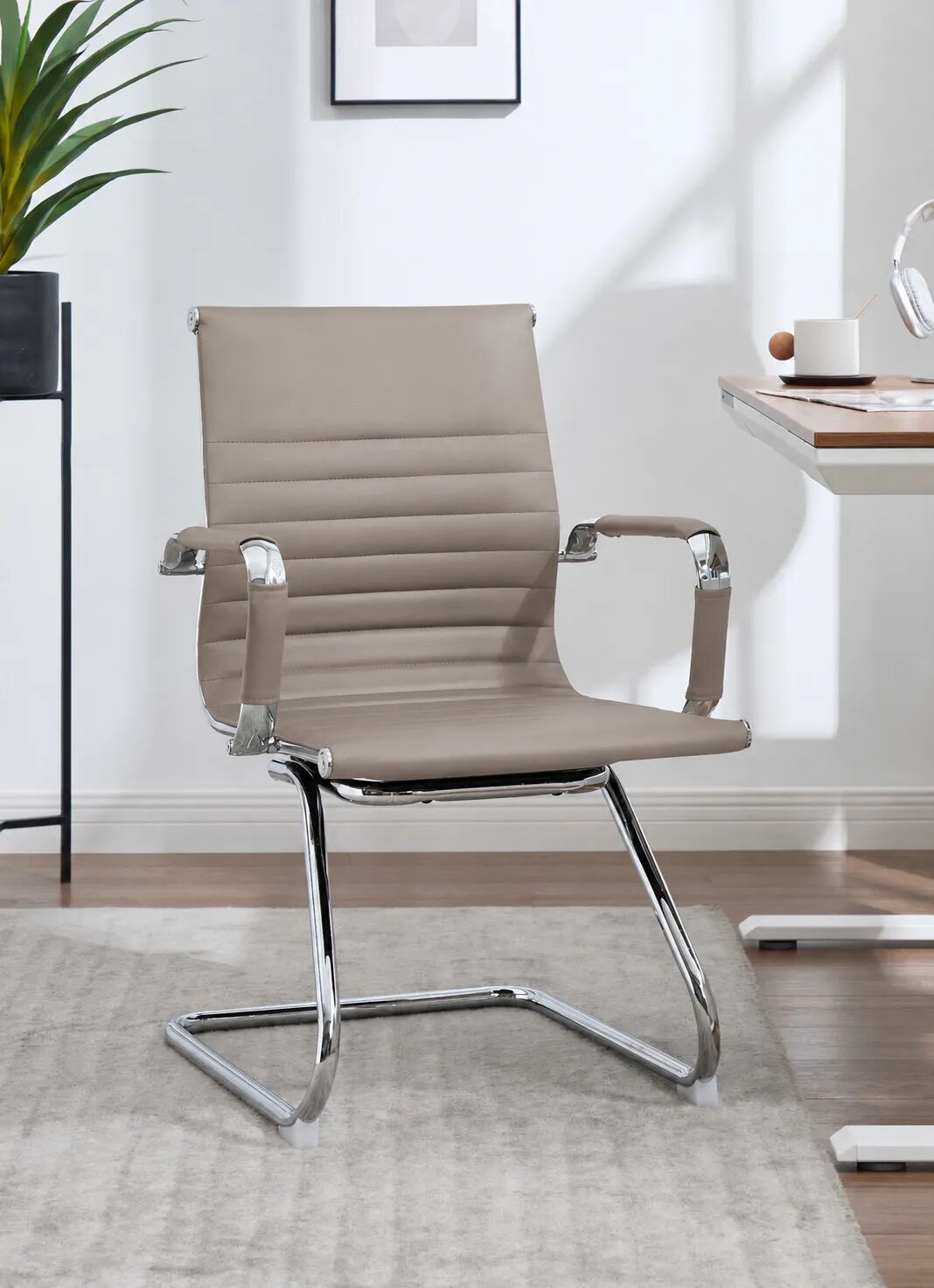 Enola Fauteuil Visiteur - Taupe
