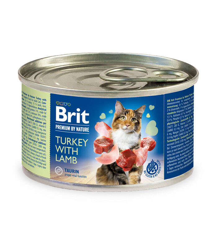 Paté Premium By Nature Lamb With Turkey Pour Chat 