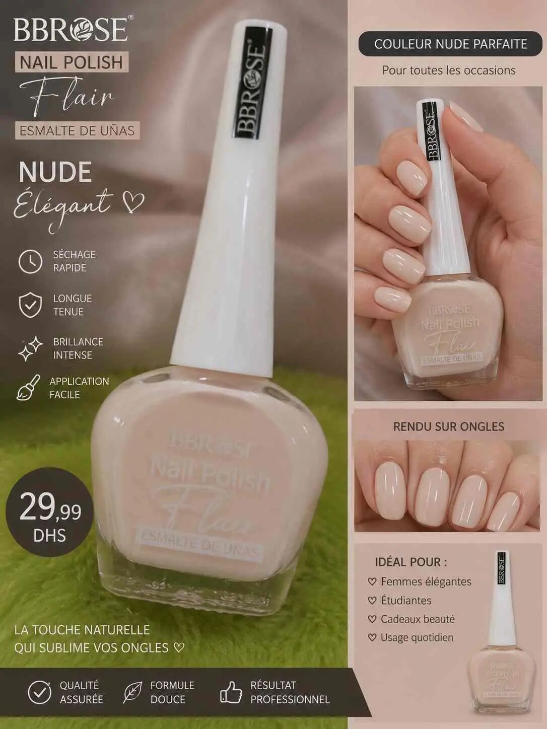 Vernis à ongles Flair Nude - BB Rose