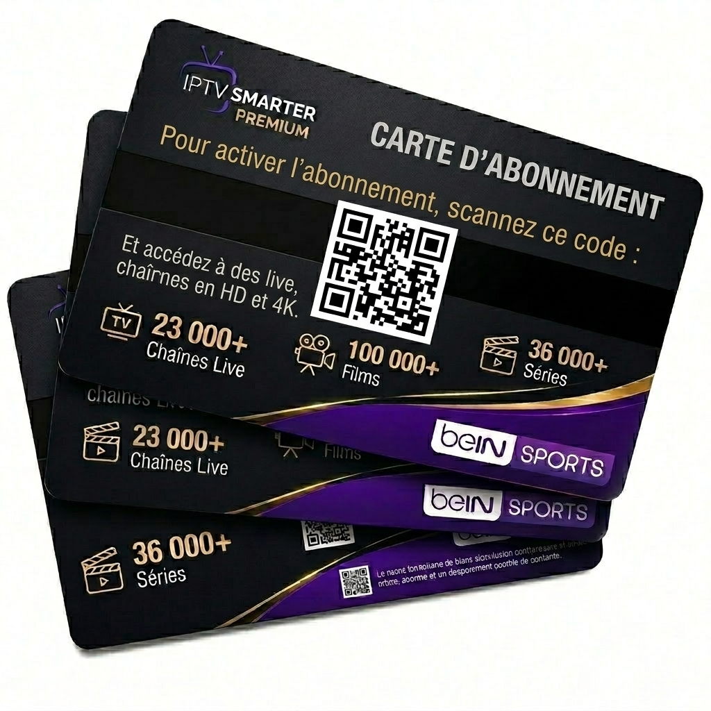 Abonnement IPTV Carte Cadeau – Accès Smart TV, Matchs en Direct & Coupe du Monde