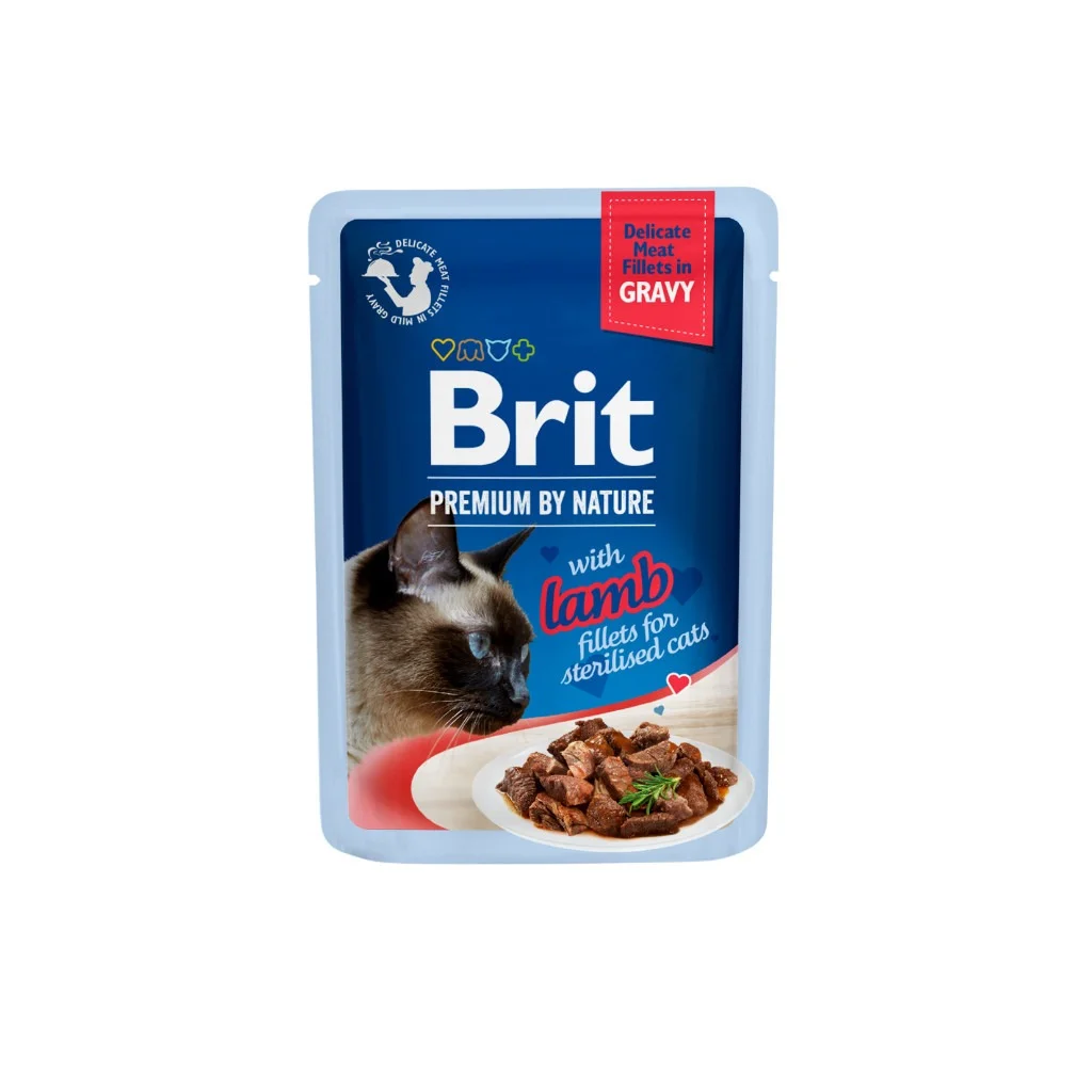 Fillets In Gravy With Lamb For Sterilised Cats 