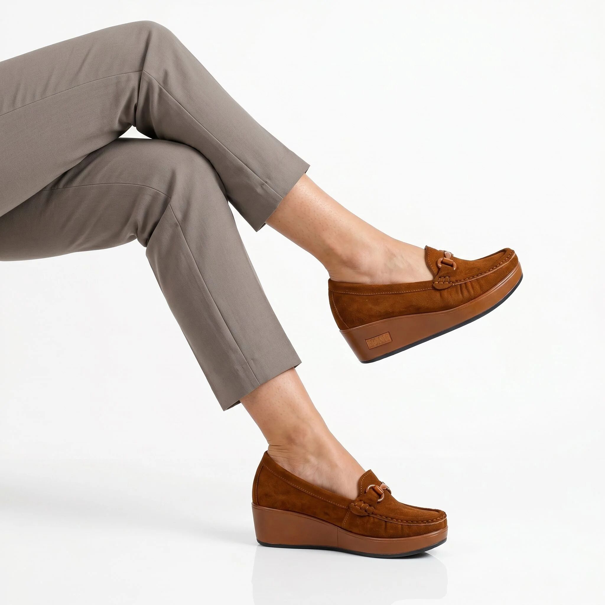Mocassin Compensé Femme