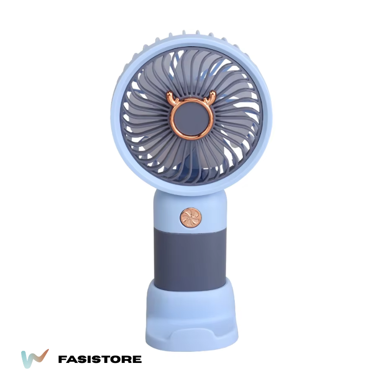 Ventilateur Portable Usb Rechargeable À Main, Mini Ventilateur Silencieux Avec Batterie Intégrée, Idéal Pour Bureau, Voyage, Maison Et Activités En Plein Air thumbnail 6