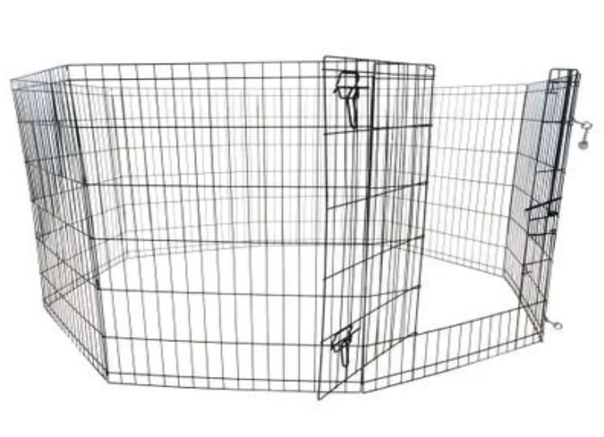 Pf206 Parc Métallique 61×122cm (8 Panneaux)