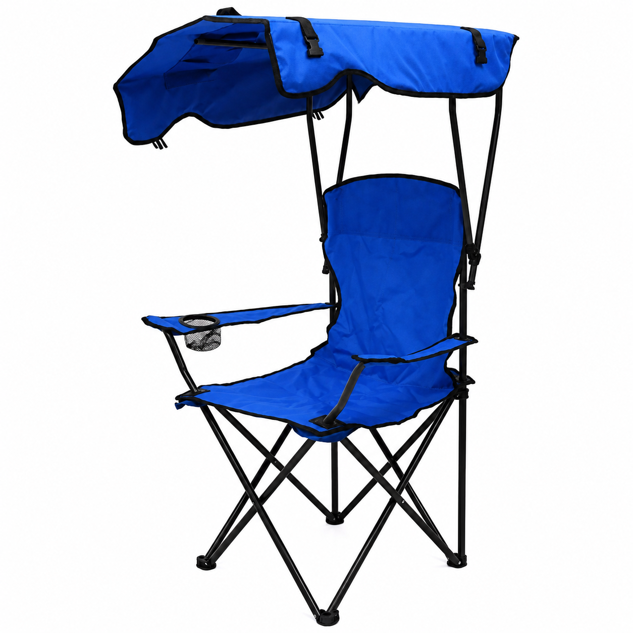 Chaise Pliante Avec Parasol Idéale Pour Le Camping Et La Plage