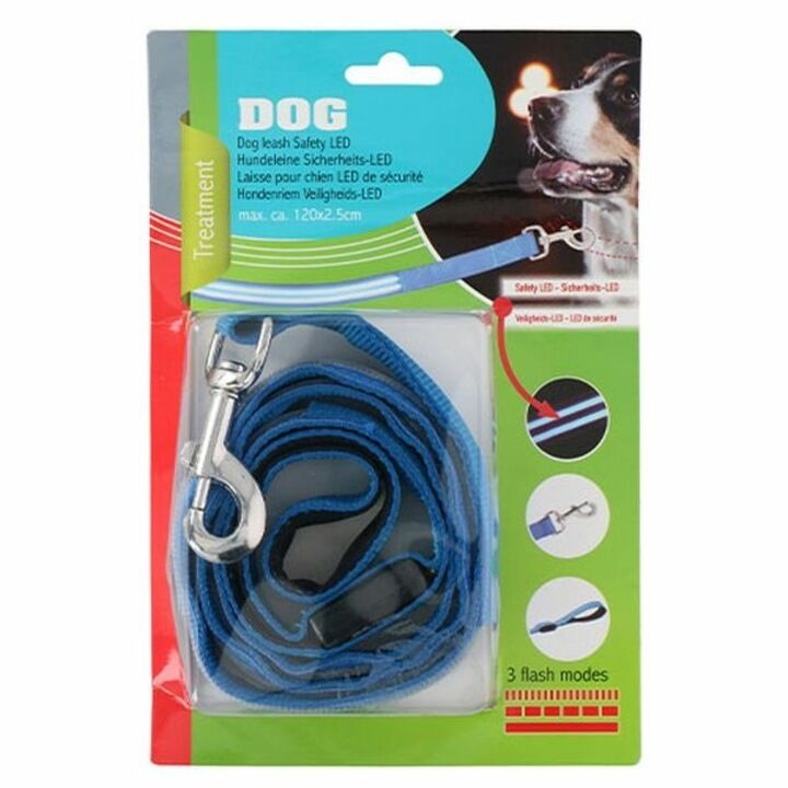 Laisse Led De Sécurité Pour Chien – 120 Cm Avec 3 Modes D’éclairage