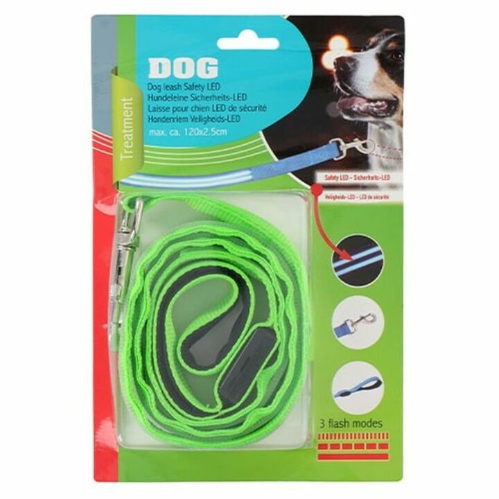 Laisse Led De Sécurité Pour Chien – 120 Cm Avec 3 Modes D’éclairage