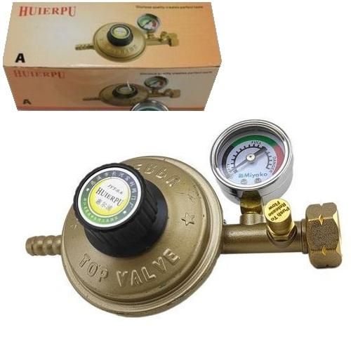 Détendeur De Gaz Avec Manomètre – Régulateur De Pression De Sécurité thumbnail 3