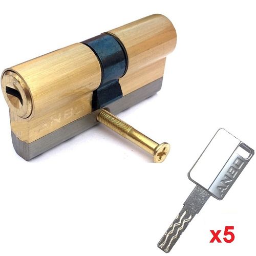 Serrure De Porte Cylindre De Sécurité, Verrou Verrouillage, 5 Clés Incopiables