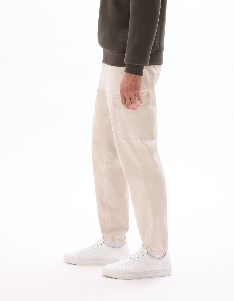 Pantalon Cargo Straight Coton Stretch thumbnail 4