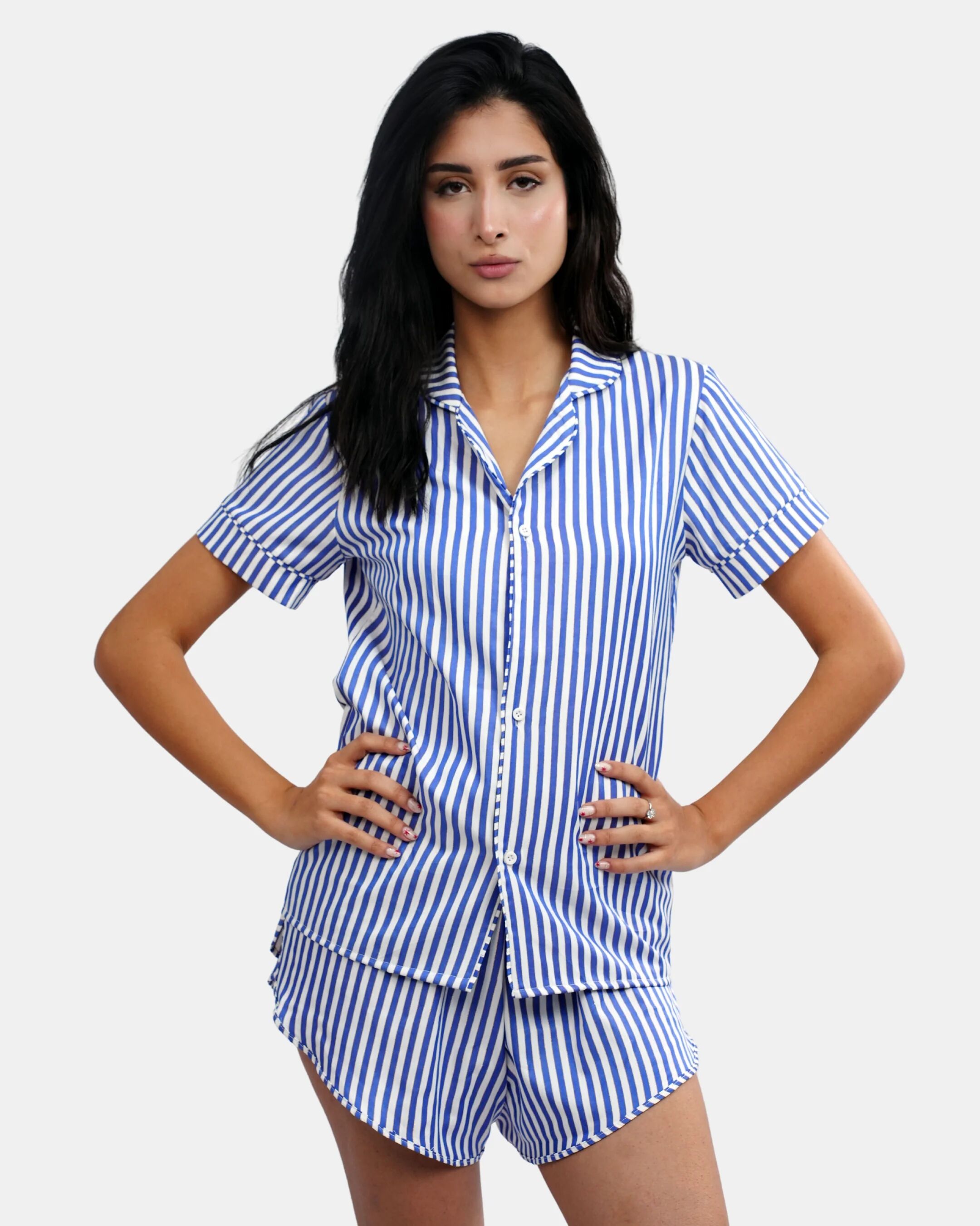 White & Blue Stripes