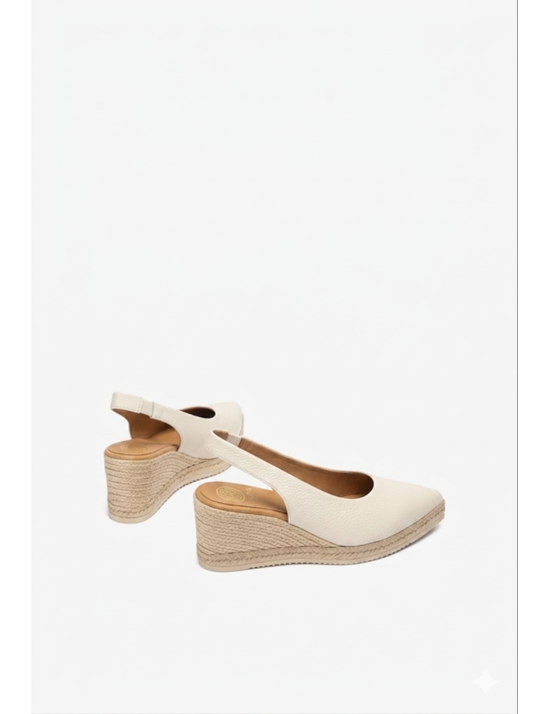 Espadrilles À Pointe Fine Blanches thumbnail 1