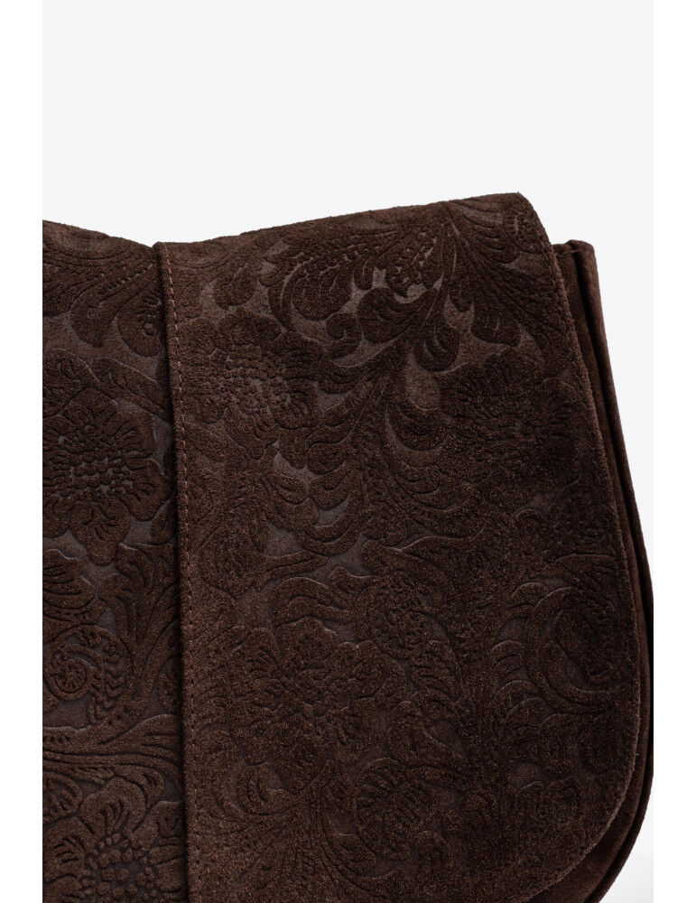 Sac De Taille Moyenne En Daim Gravé thumbnail 3