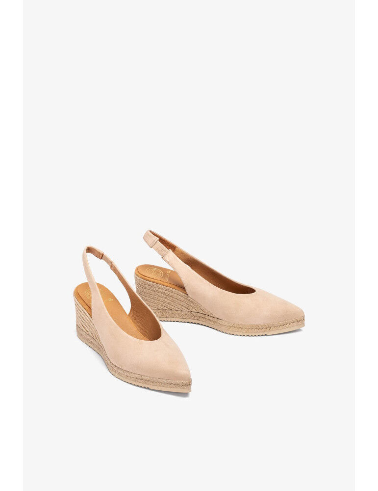 Espadrilles À Pointe Fine En Daim