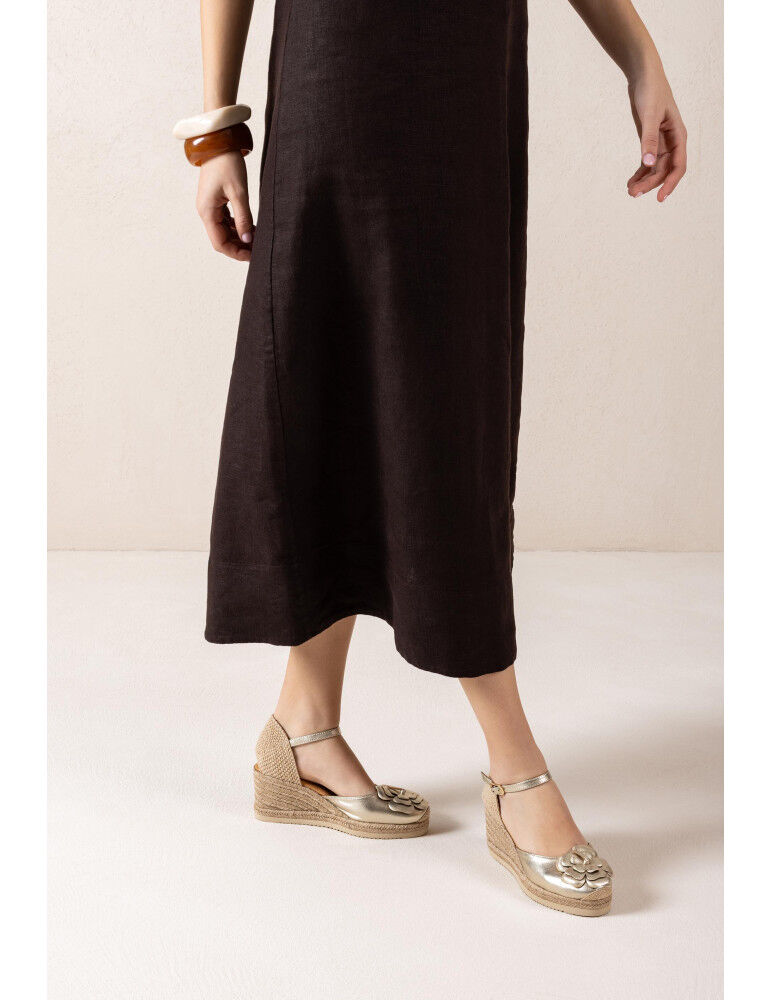 Espadrilles Avec Ornements Dorées thumbnail 3