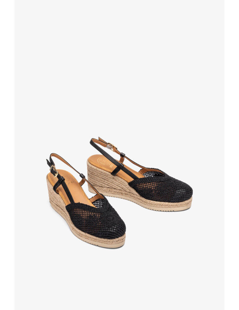 Espadrille À Semelle Compensée En Tissu Brodé thumbnail 2
