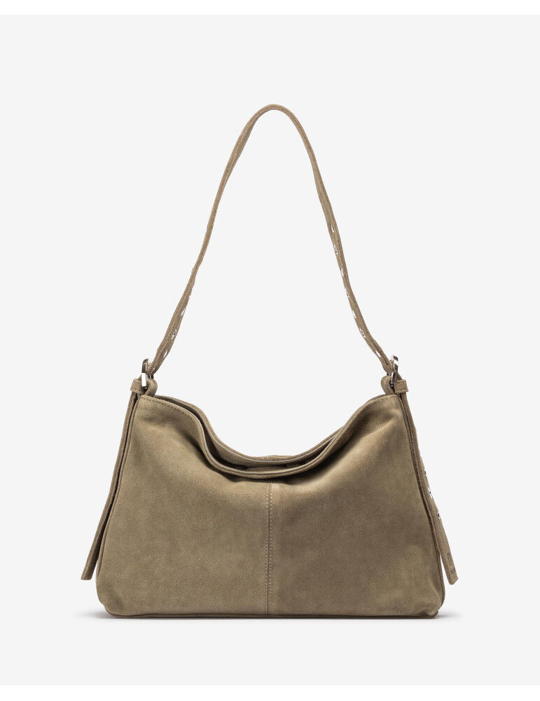 Sac Moyen Porté Épaule En Daim thumbnail 1